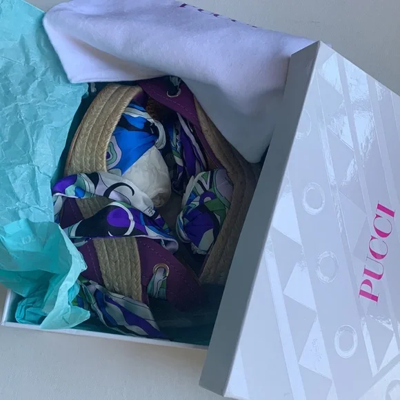 Emilio Pucci wedge sandals - Picture 8 of 10